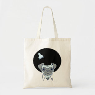 Disco Pug canvas tas