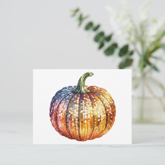 Disco Pumpkin Briefkaart (Staand voorkant)