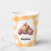 Disco Pumpkin Patch Baby shower Papieren Bekers (Achterkant)