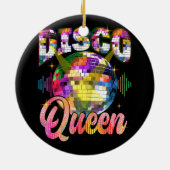 Disco Queen 70's Thaise Danmarks Ball Cost Keramisch Ornament (Achterkant)