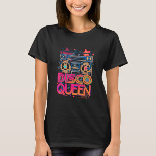 Disco Queen Club Party 70s 80s Disco Theme Vintag T-shirt