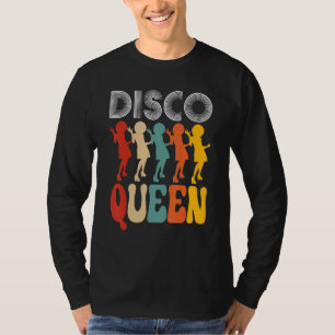 Disco Queen Meisjes Liefhebben Dansen Op 70s Muzie T-shirt