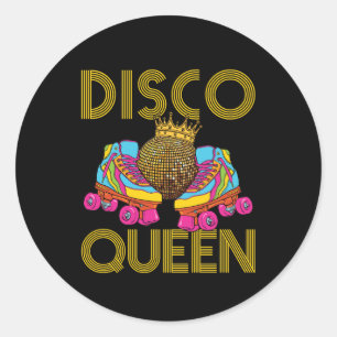 Disco Queen Rolschaatser Ronde Sticker