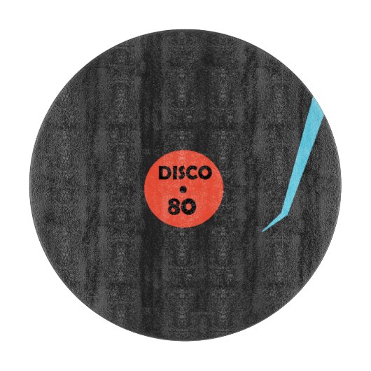Disco-record snijboard modern Retro-ontwerp Snijplank (Voorkant)