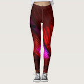 Disco Red "Luxe" Leggings (Voorkant)