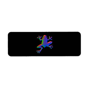 Disco-regenboogkikker Etiket