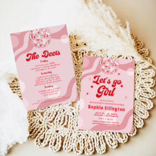 Disco Retro 70s Bachelorette Weekend Route Kaart