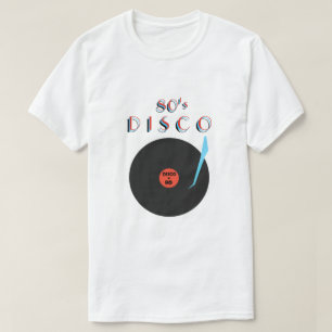 Disco Retro Party T-Shirt Dance Musique