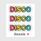 DISCO retro vinyl Sticker (Vel)