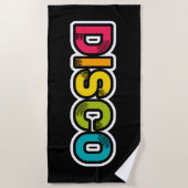 DISCO retro vinyl Strandlaken (Voorkant)