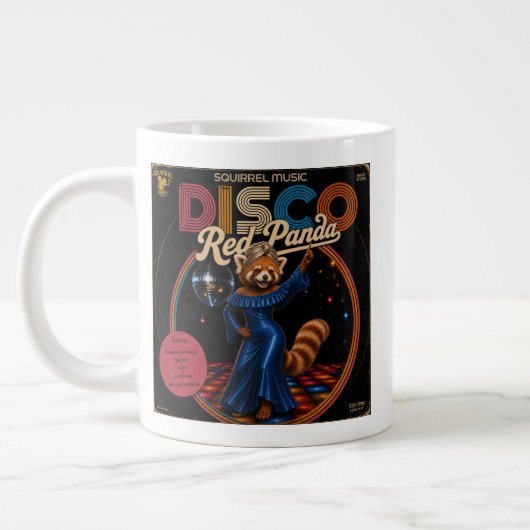 Disco Rode Panda Duo Extra Grote Beker (Links)