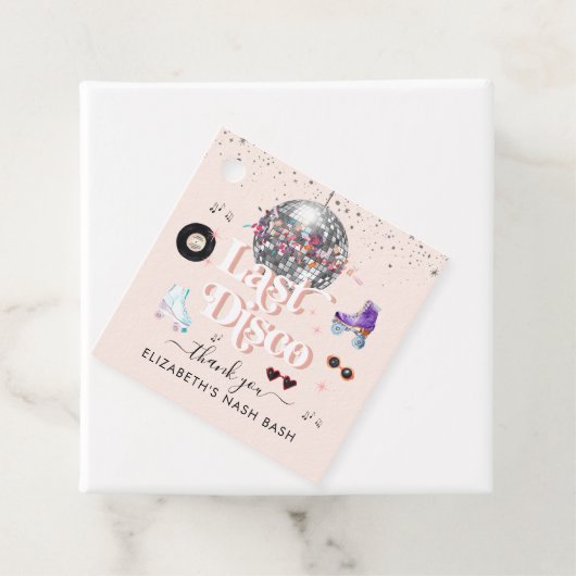 Disco Roller Skating | Bachelorette Hartelijk dank Bedankjes Labels (In situ)