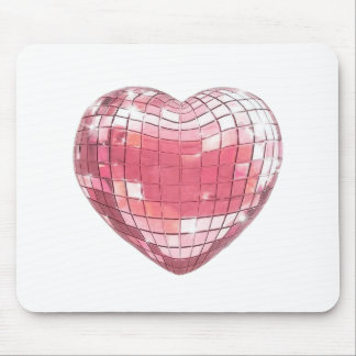 Disco Roze Hart Muismat