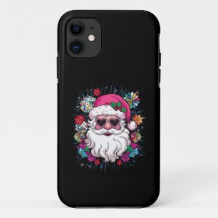 Disco Roze Kerstman Grappig Kerstfeest iPhone 11 Hoesje