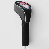Disco Roze Kerstman Grappig Kerstfeest Golfheadcover (Schuin)