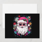 Disco Roze Sinterklaas Kerstmis Grappige Kerstfees Feestdagenkaart (Voorkant / Achterkant)