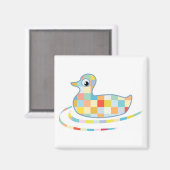 Disco Rubber Ducky Magneet (Voorkant / Achterkant)
