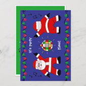 Disco Santa Feestdagenkaart (Voorkant / Achterkant)