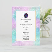 DISCO SPARKLE DISCO BALL BIRTHDAY INVITATION KAART (Staand voorkant)