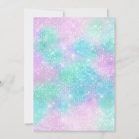 DISCO SPARKLE DISCO BALL D'ANNIVERSAIRE INVITATION (Dos)