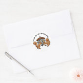 Disco Squirrels Dank je Ronde Sticker (Envelop)