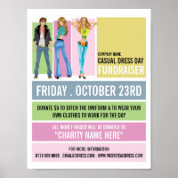 Disco-stijl, Casual dress-dag fundraiser Advert