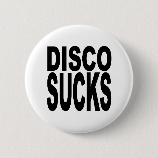 Disco Sucks Ronde Button 5,7 Cm (Voorkant)