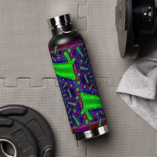 Disco Tech Dichroic Glass Fractal Waterfles