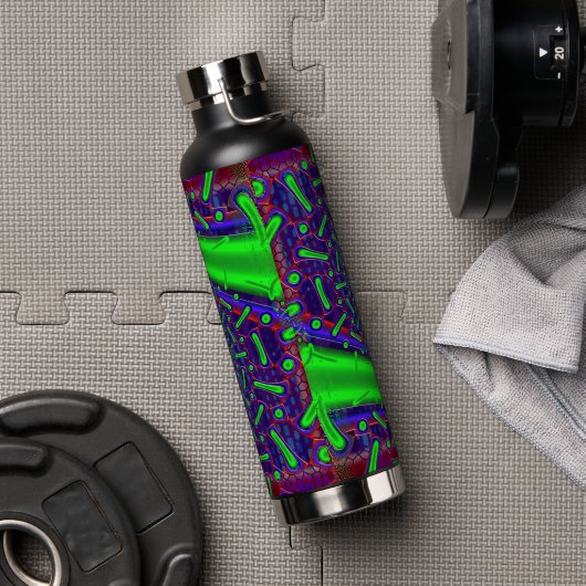 Disco Tech Dichroic Glass Fractal Waterfles (Gym)