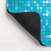 Disco Tegels Blue mousepad horizontal Muismat (Hoek)