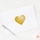 Disco Tegels "Gold" sticker hart (Envelop)
