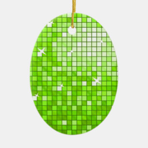 Disco Tegels Groen ornament ovaal