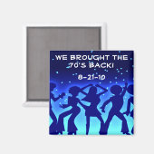 Disco Theme 70's Party Favor Magneten Souvenirs (Voorkant / Achterkant)