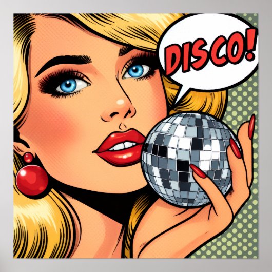 Disco themed poster art  (Devant)
