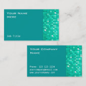 Disco Tiles Aqua côté carte de visite (Devant / Derrière)