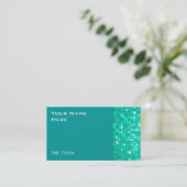 Disco Tiles Aqua côté carte de visite (Debout devant)