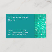 Disco Tiles Aqua côté carte de visite (Dos)