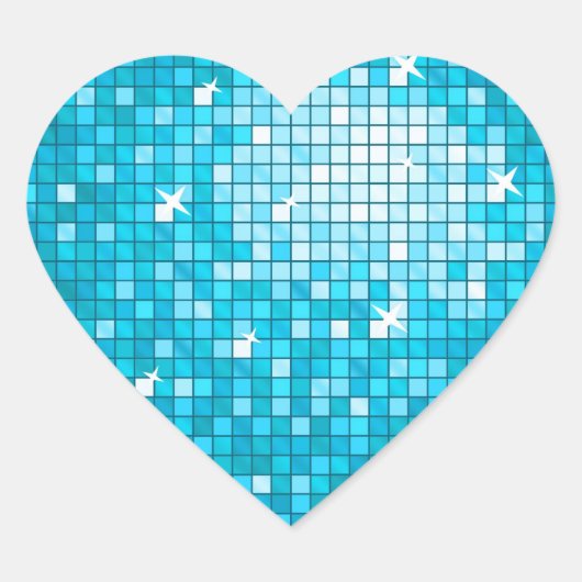 Disco Tiles Blue sticker (Voorkant)