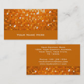 Disco Tiles Oranje visitekaartje (Voorkant / Achterkant)