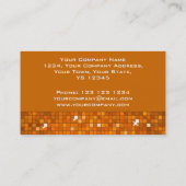 Disco Tiles Oranje visitekaartje (Achterkant)
