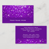 Disco Tiles Paars visitekaartje (Voorkant / Achterkant)