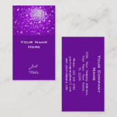 Disco Tiles Paars visitekaartje top (Voorkant / Achterkant)