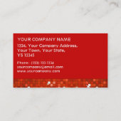 Disco Tiles Red visitekaartje red stripe (Achterkant)