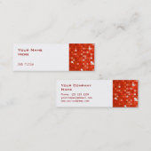 Disco Tiles Red visitekaartje side skinny white (Voorkant / Achterkant)