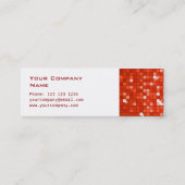 Disco Tiles Red visitekaartje side skinny white (Achterkant)