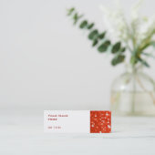 Disco Tiles Red visitekaartje side skinny white (Staand voorkant)