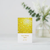 Disco Tiles Yellow visitekaartje white portret (Staand voorkant)