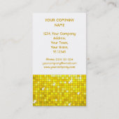 Disco Tiles Yellow visitekaartje white portret (Achterkant)