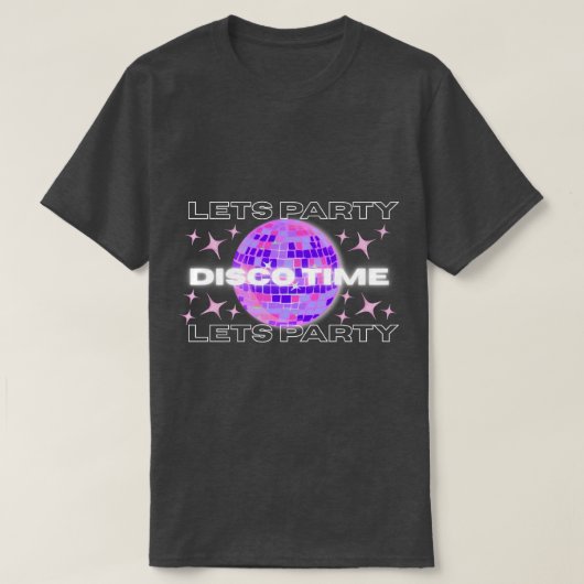 Disco Time Party T-shirt (Design voorkant)
