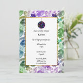 DISCO TROPISCHE BALL BIRTHDAY INVITATIE KAART (Staand voorkant)